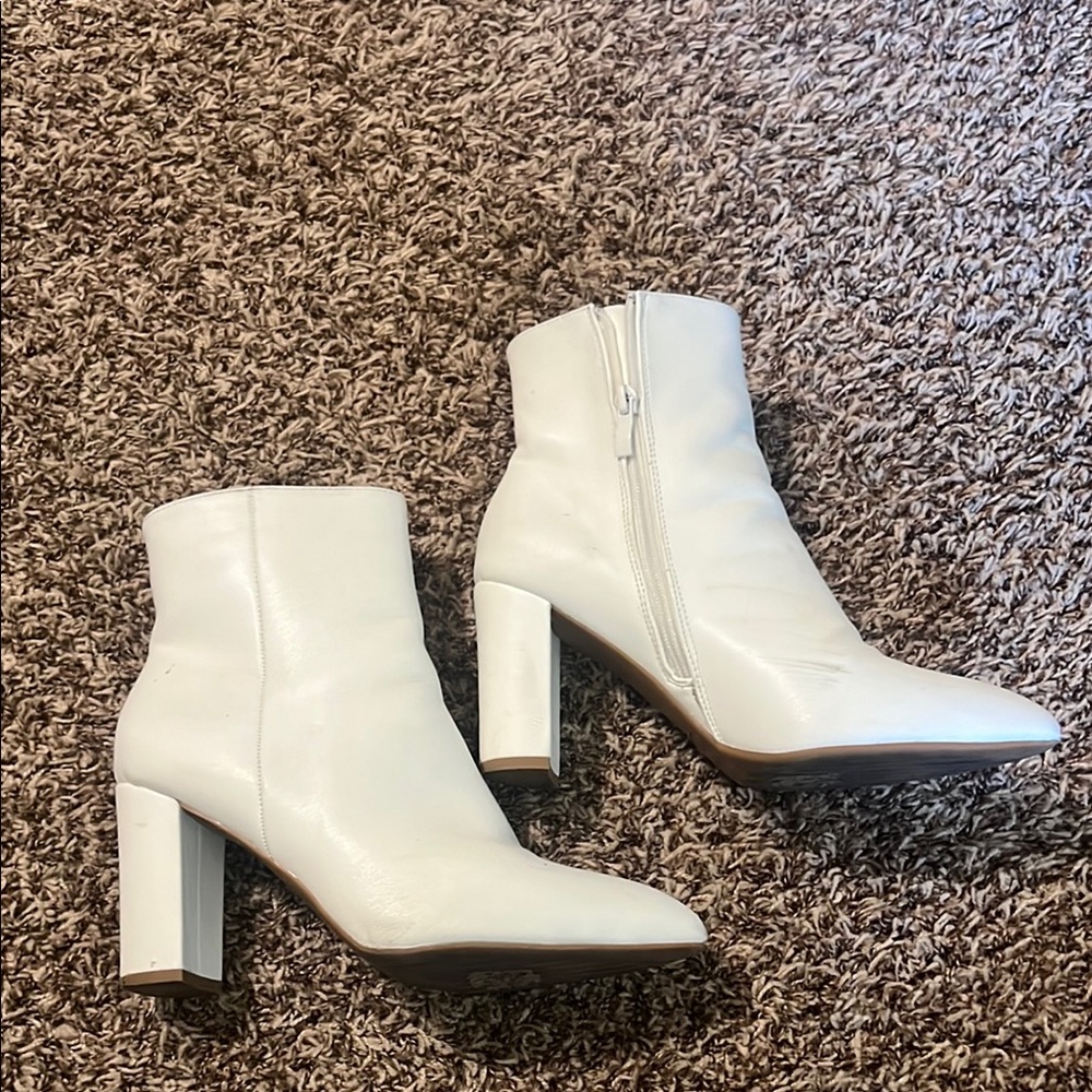 White Ankle Boots